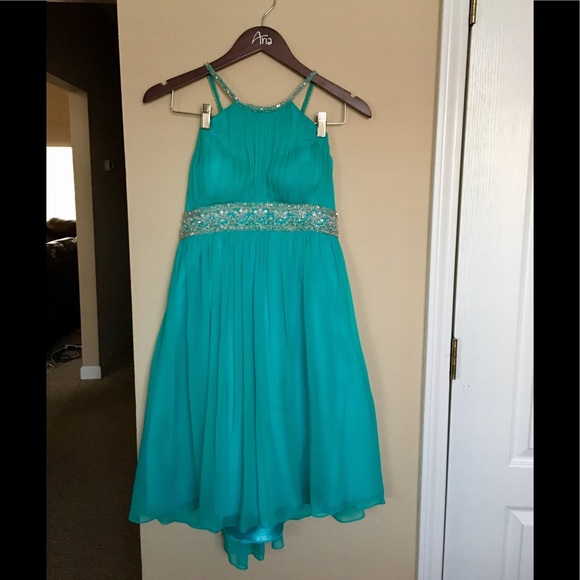 Scala Beaded Criss-Cross back SemiFormal - Picture 1 of 4